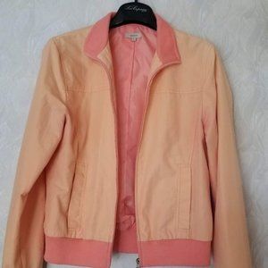 Sashimi Pastel Orange Bomber Jacket